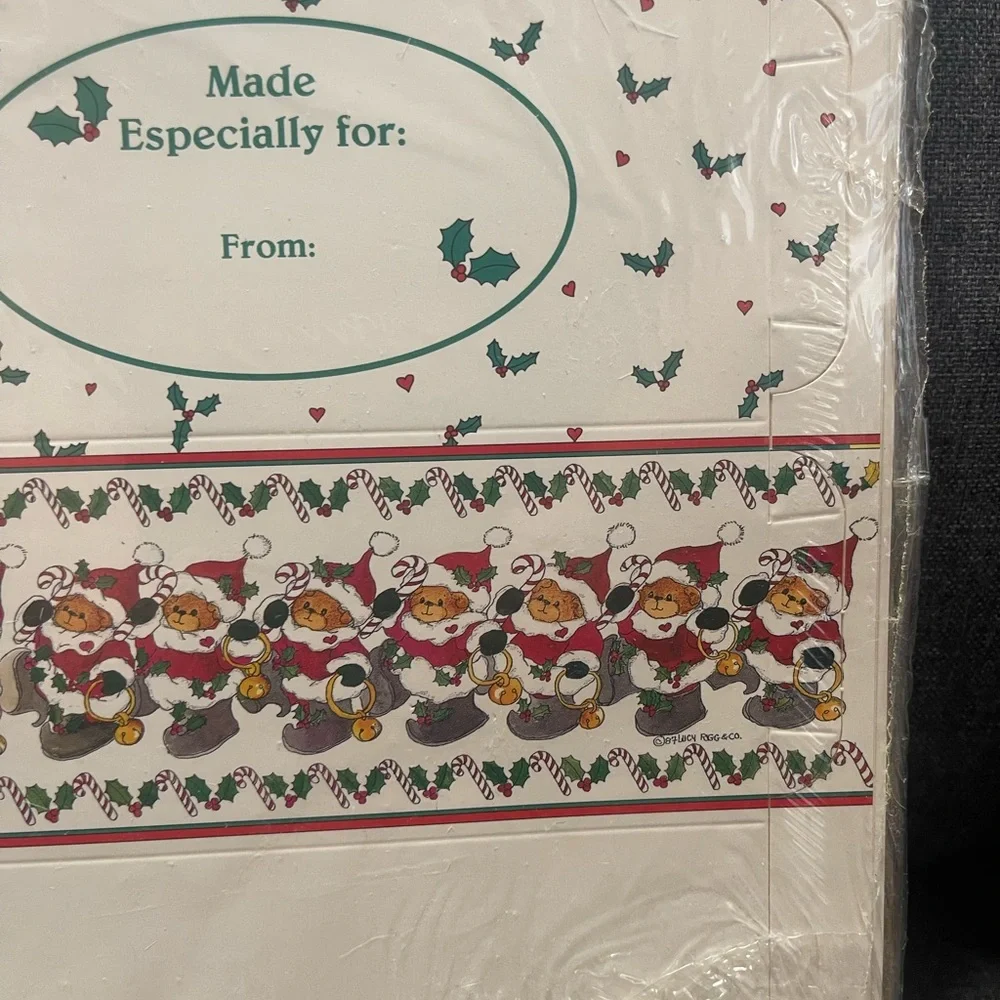 Lucy & Company Vintage 1987 Baking Boxes with Christmas Bear Design